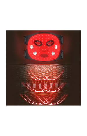 Masque de  luminothérapie LED - Fonction thermique - Visage