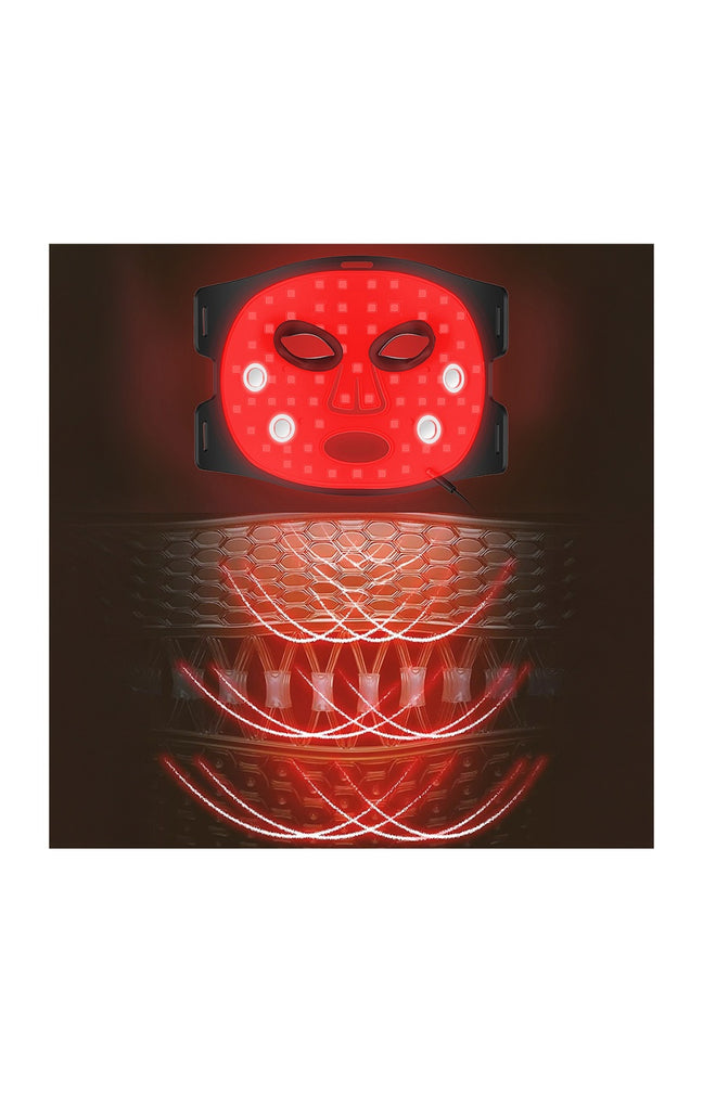 Masque de  luminothérapie LED - Fonction thermique - Visage