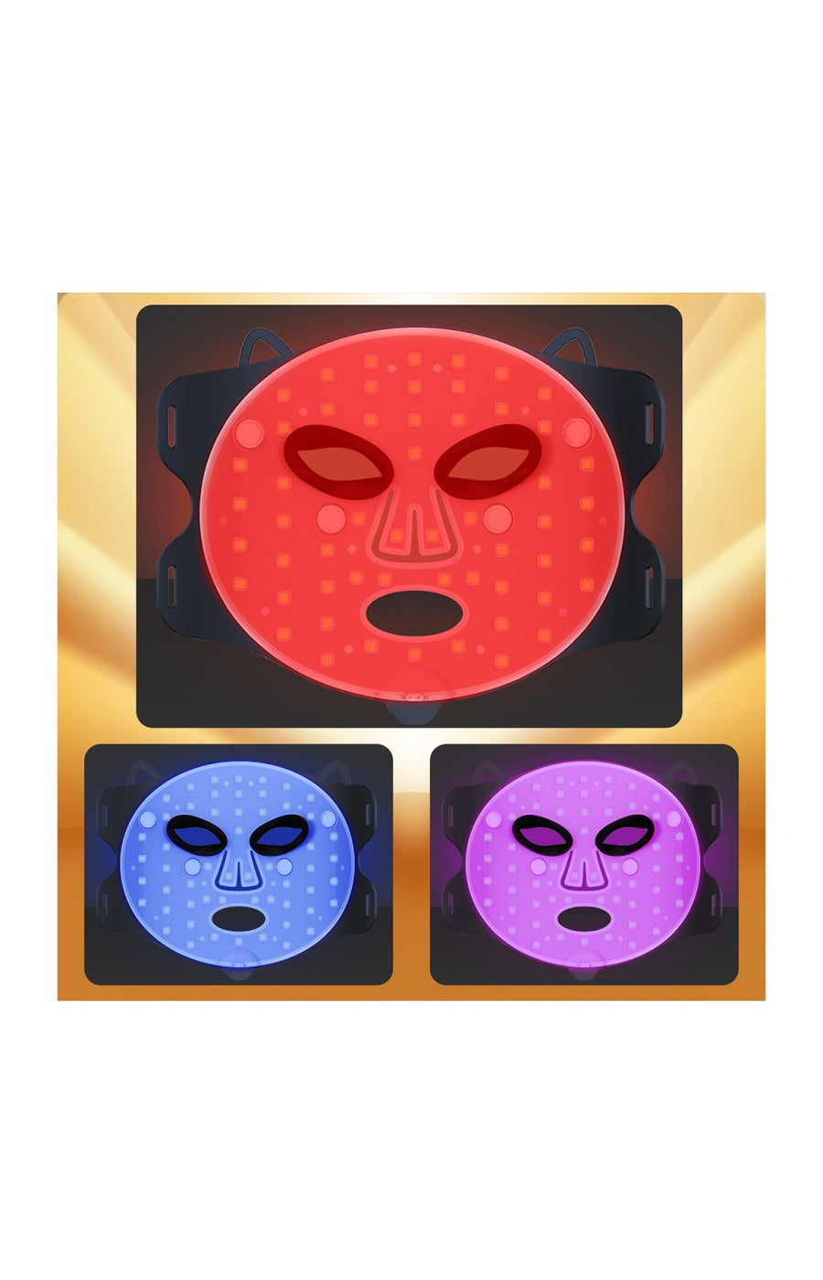 Masque de luminothérapie LED - Traitement infrarouge - Visage