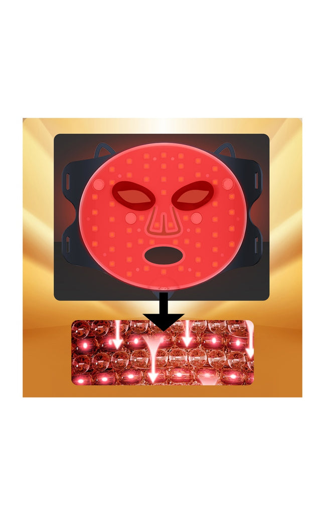 Masque de luminothérapie LED - Traitement infrarouge - Visage