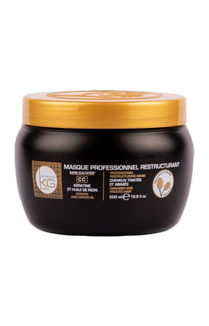 Masque restructurant - Kératine & huile de ricin - Cheveux abîmés - 500 ml