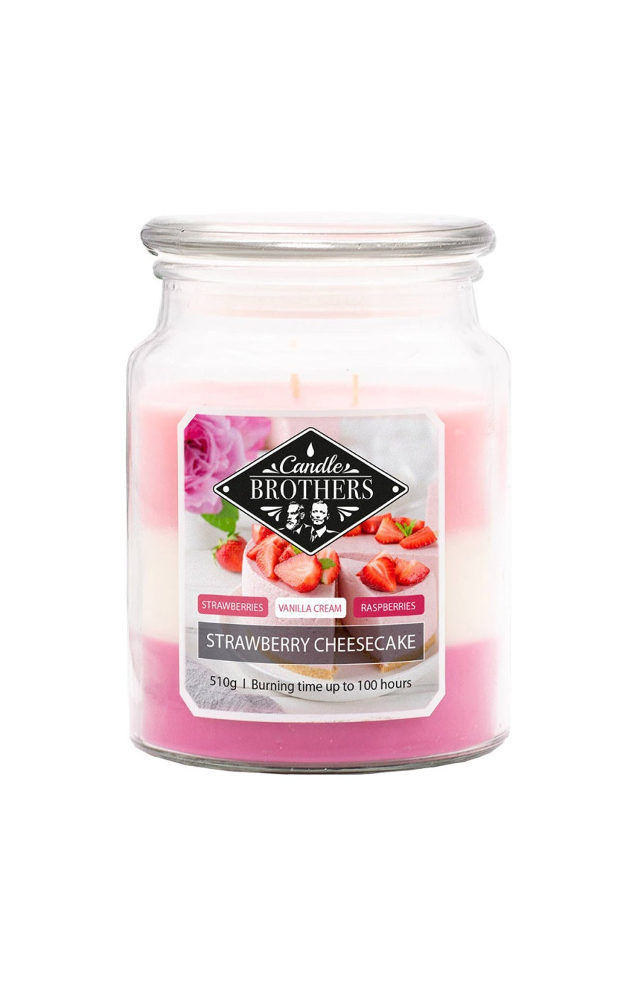 Bougie parfumée - Cheescake à la fraise - 510 g