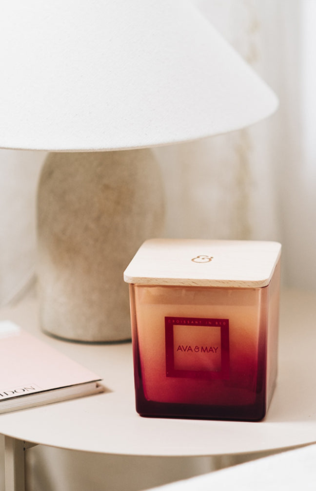 Bougie parfumée - Croissant in bed - Noisette & sucre roux - 380 g