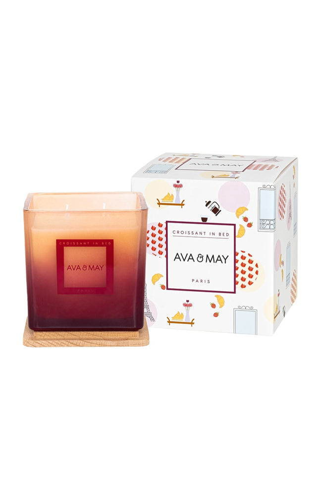 Bougie parfumée - Croissant in bed - Noisette & sucre roux - 380 g