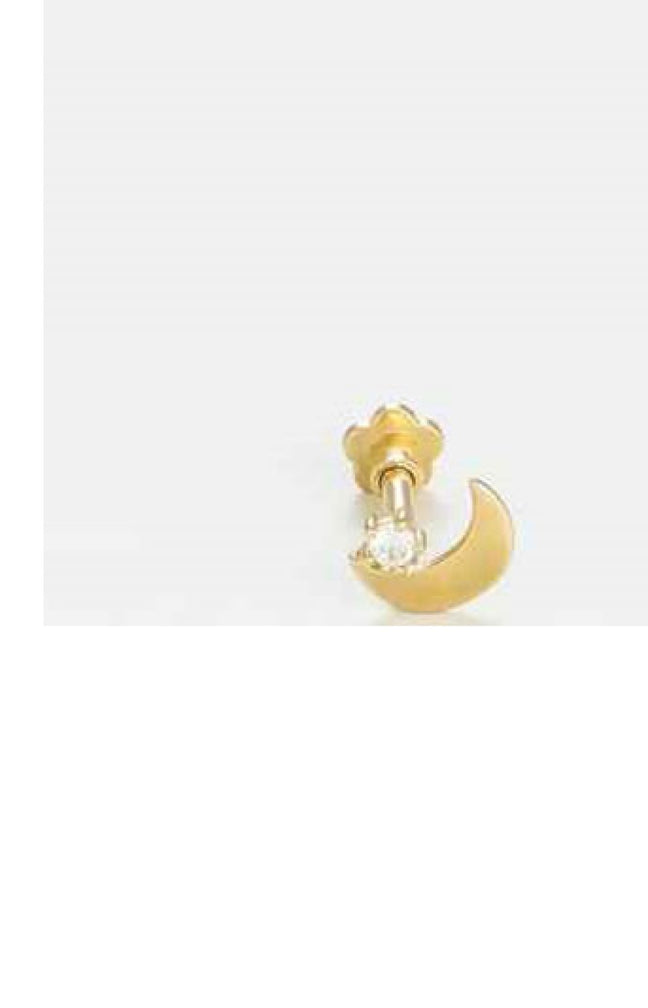 Bijou cartilage Lune dorée - Or jaune 375/1000