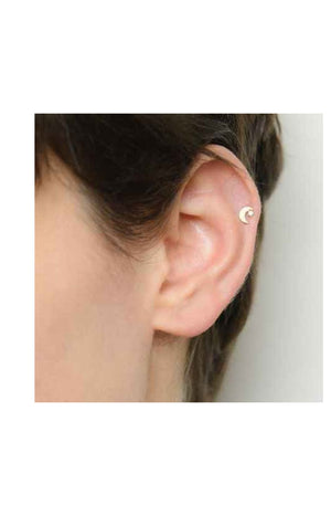 Bijou cartilage Lune dorée - Or jaune 375/1000