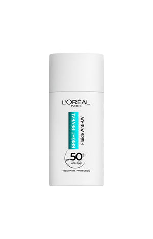 Fluide solaire hydratant SPF 50+ - Bright Reveal - Niacinamide - Visage