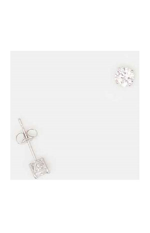Boucle d'oreille Simply You - Or blanc 375/1000 & zirconium