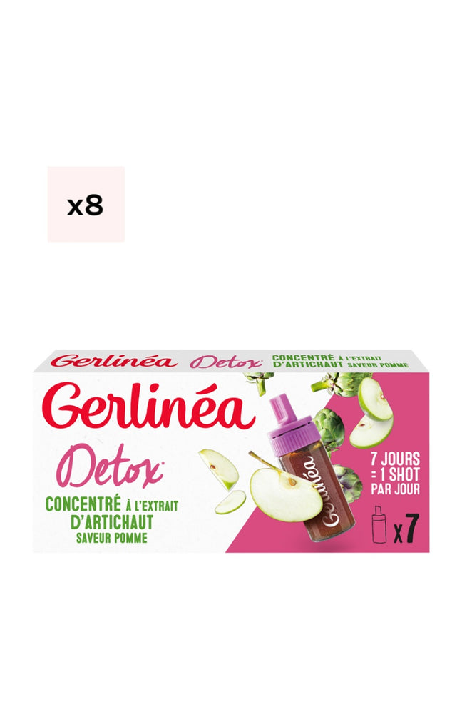 Concentrés détox à l'extrait d'artichaut - Goût pomme - 8 x 7 jours