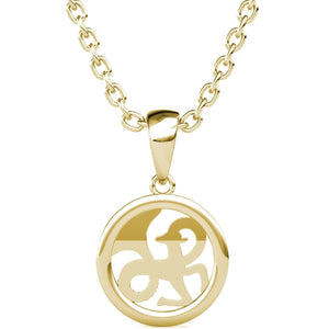 Collier Zodiaque Capricorne - Laiton plaqué or 18 k & cristal blanc