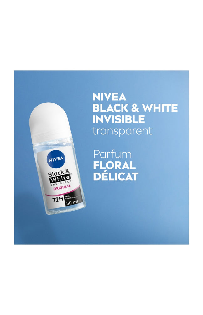 Déodorant bille anti-transpirant anti-traces blanches & jaunes 48h - Black & White - 50 ml