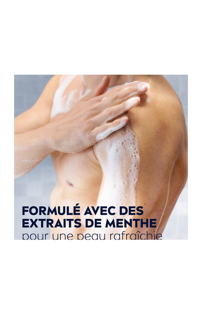 Gels douche 3-en-1 à la menthe - Visage, corps & cheveux - Homme - 3 x 250 ml