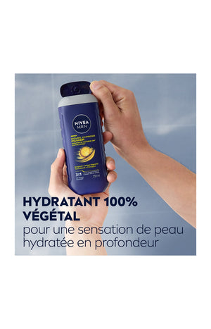 Gels douche 3-en-1 aux agrumes - Visage, corps & cheveux - Homme - 3 x 250 ml