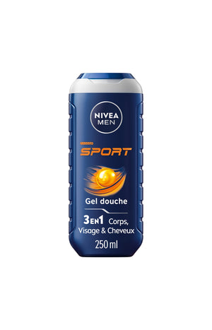 Gels douche 3-en-1 au citron vert - Visage, corps & cheveux - Homme - 3 x 250 ml