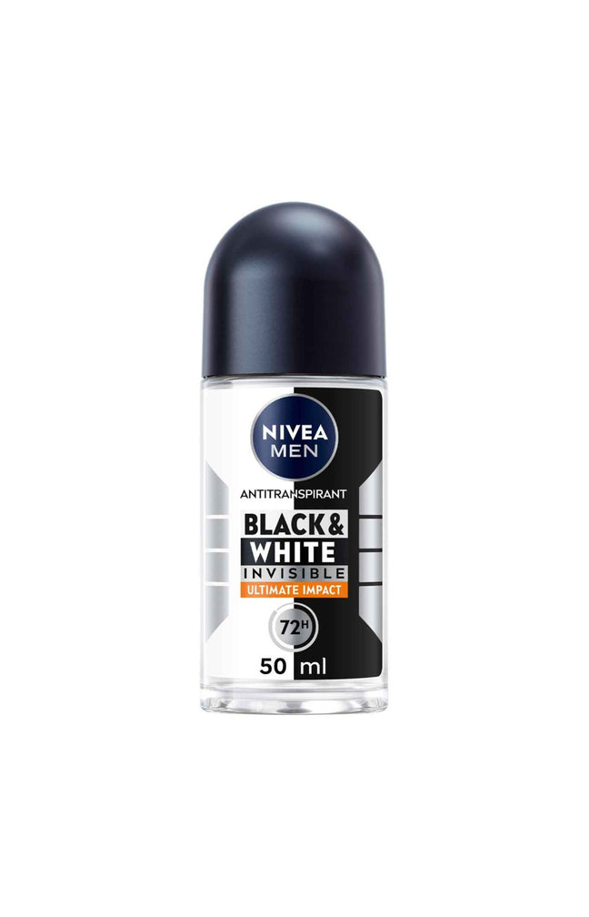 Déodorants bille anti-transpirants anti-traces blanches 72 h - Black & White - Ultimate Impact - Homme - 3 x 50 ml
