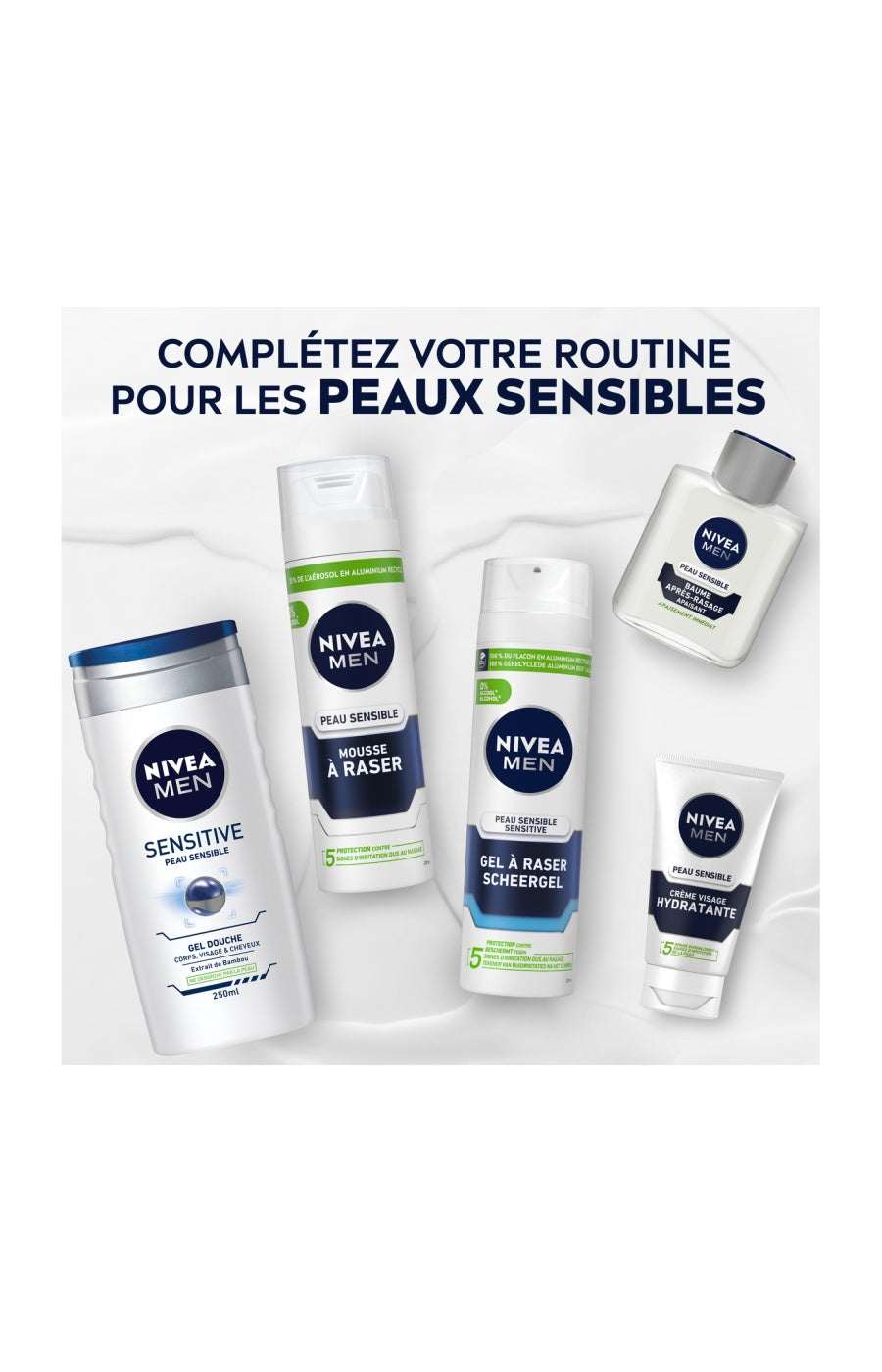 Baumes après-rasage - Peaux sensibles - Homme - 2 x 100 ml