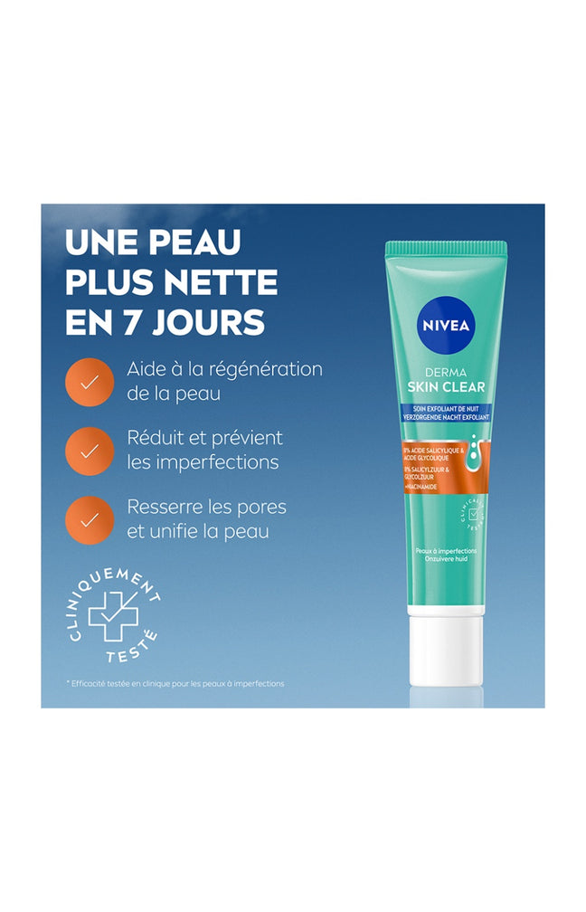 Soin exfoliant - Dema Skin Clear - Nuit - Peaux à Imperfections