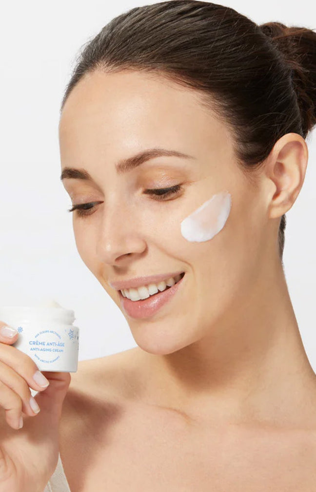 Crème hydratante anti-âge - Neige éternelle - Fleurs arctiques - Peaux matures