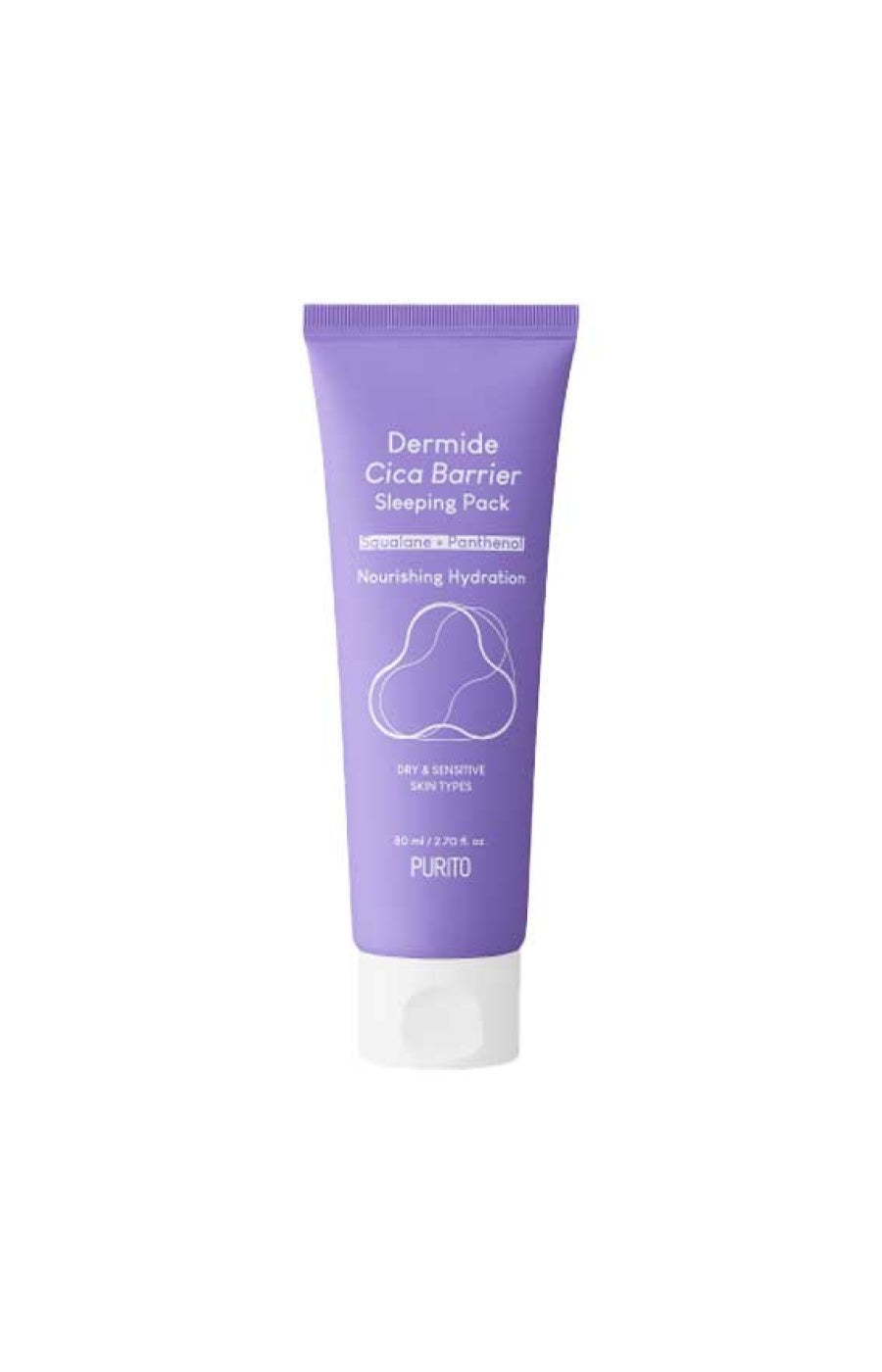 Purito - Masque de nuit réparateur & hydratant - Céramides & acide hyaluronique - Peaux sensibles