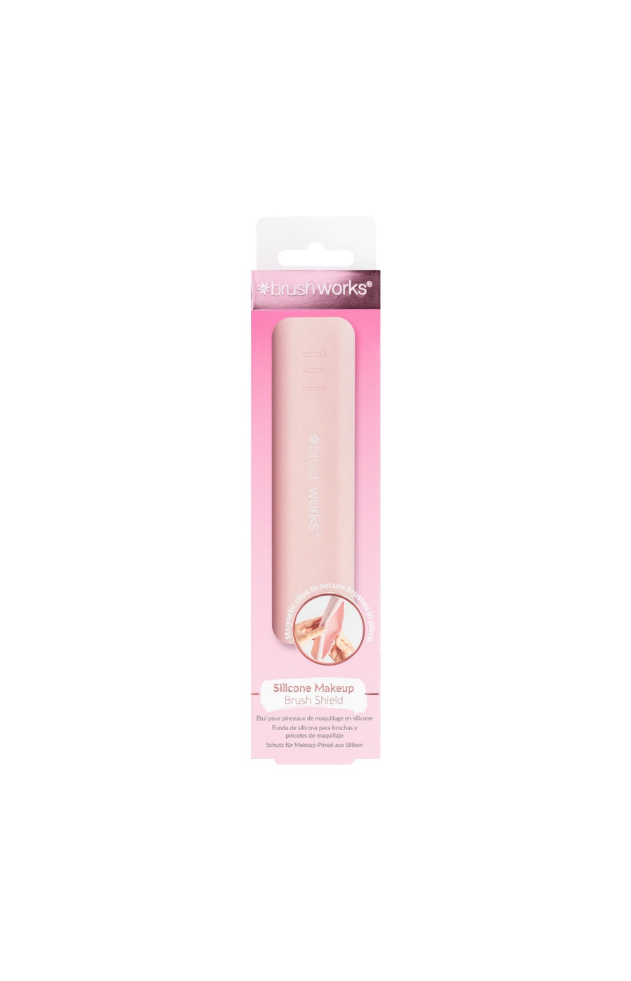 Etui pour pinceaux en silicone - Rose