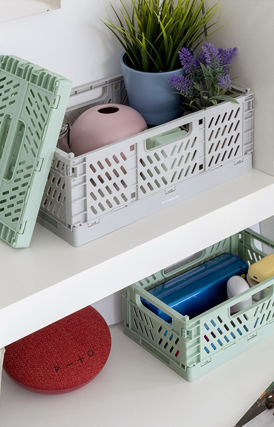 Ensemble de boîtes de rangement pliables - 3 unités