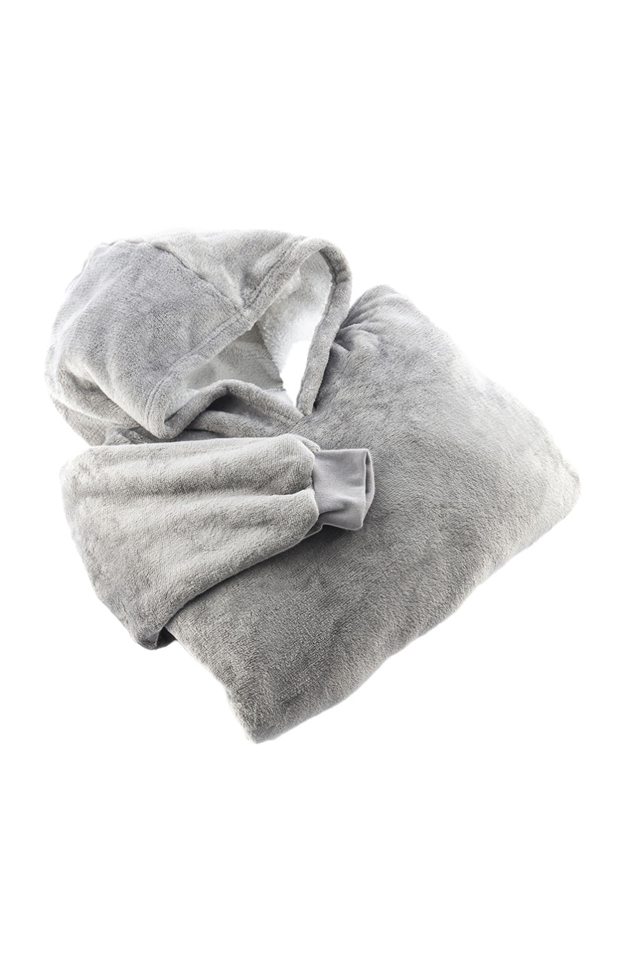 Couverture polaire à manches - Gris