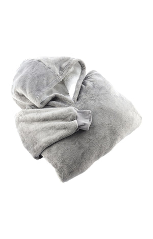 Couverture polaire à manches - Gris