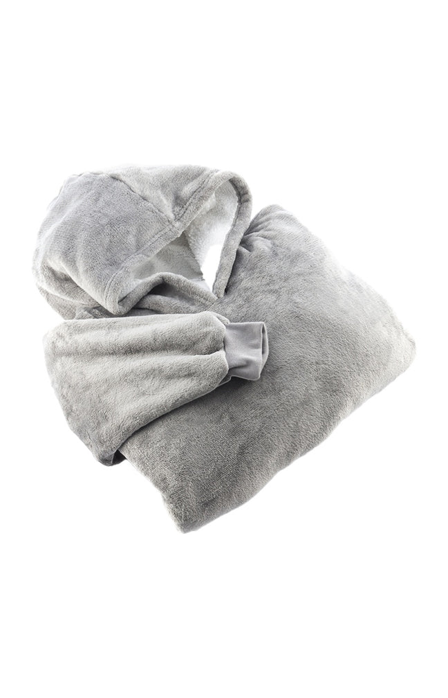Couverture polaire à manches - Gris