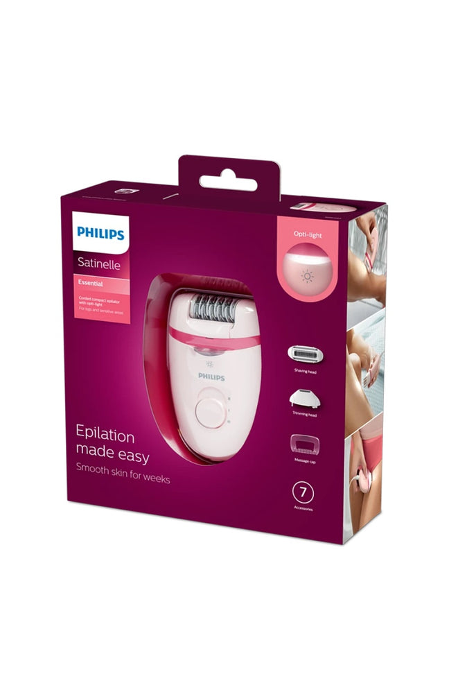 Epilateur électrique filaire - Satinelle - Corps - 7 accessoires