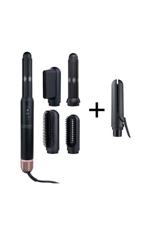 Brosse multifonction 5-en-1 & embout lisseur - Cyclone - 1200 W