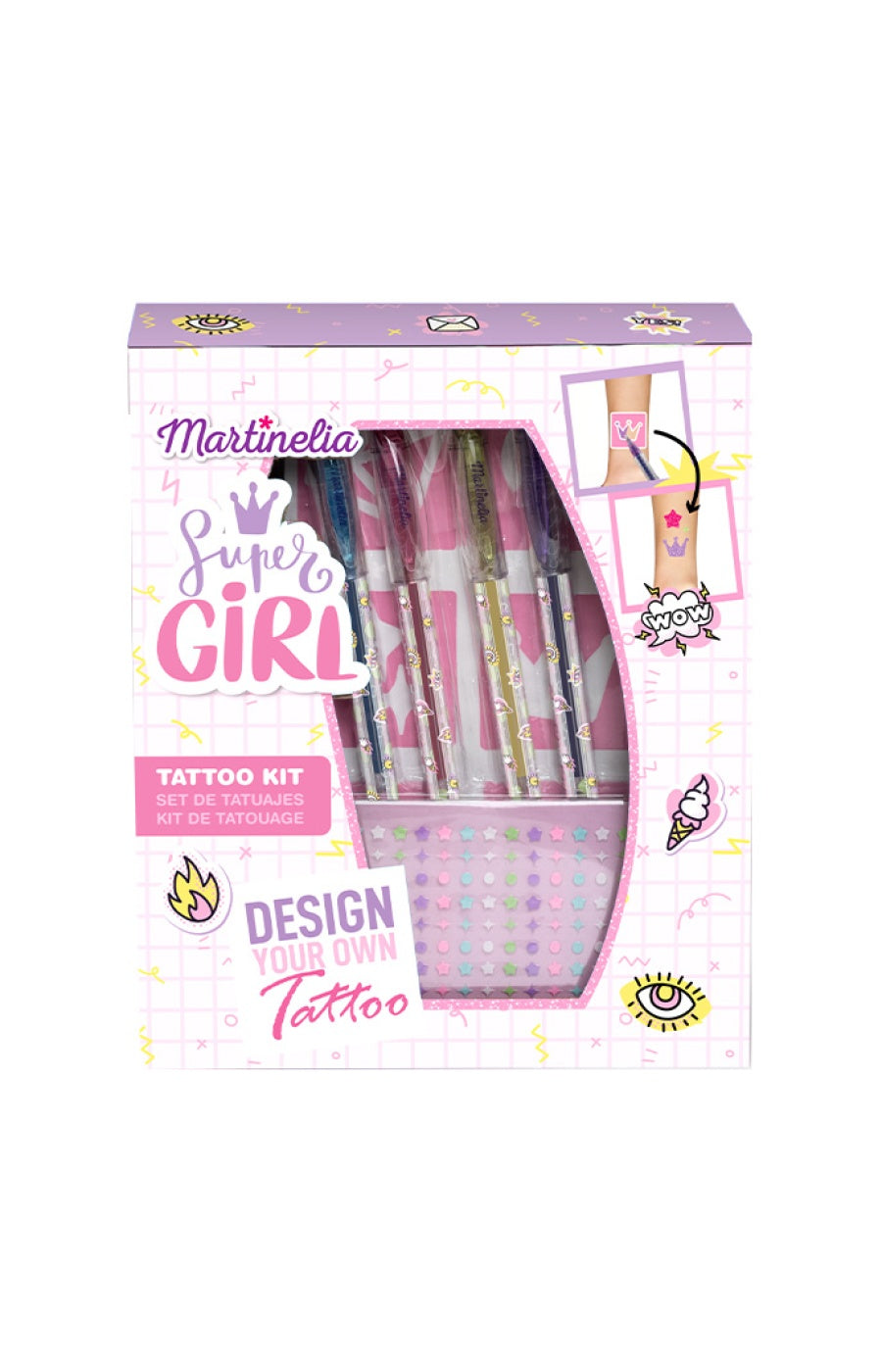 Kit de tatouage -   Super Girl - Enfant