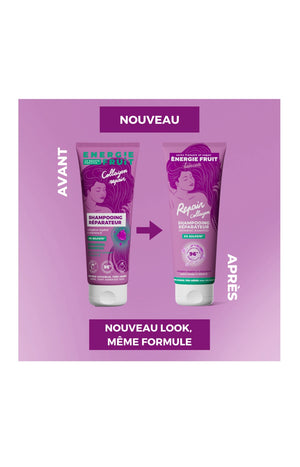 Shampoing réparateur - Collagène & vitamine B - Cheveux très abîmés - 250 ml