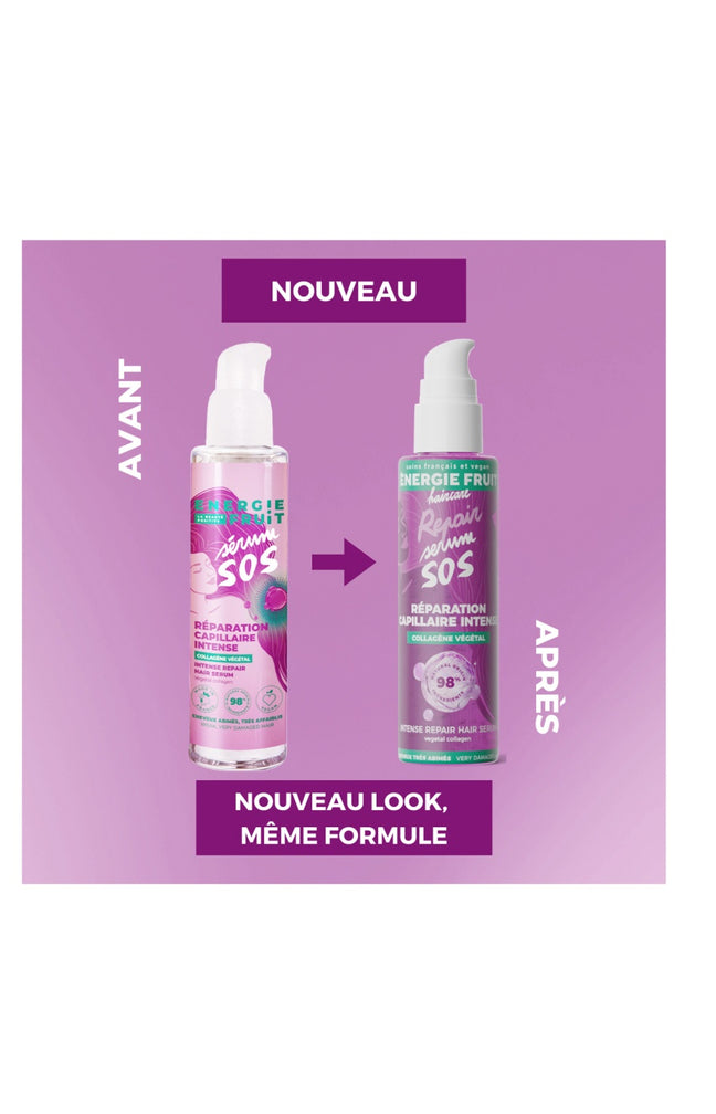 Sérum SOS réparation intense  - Collagène & vitamine B - Cheveux très abîmés - 75 ml