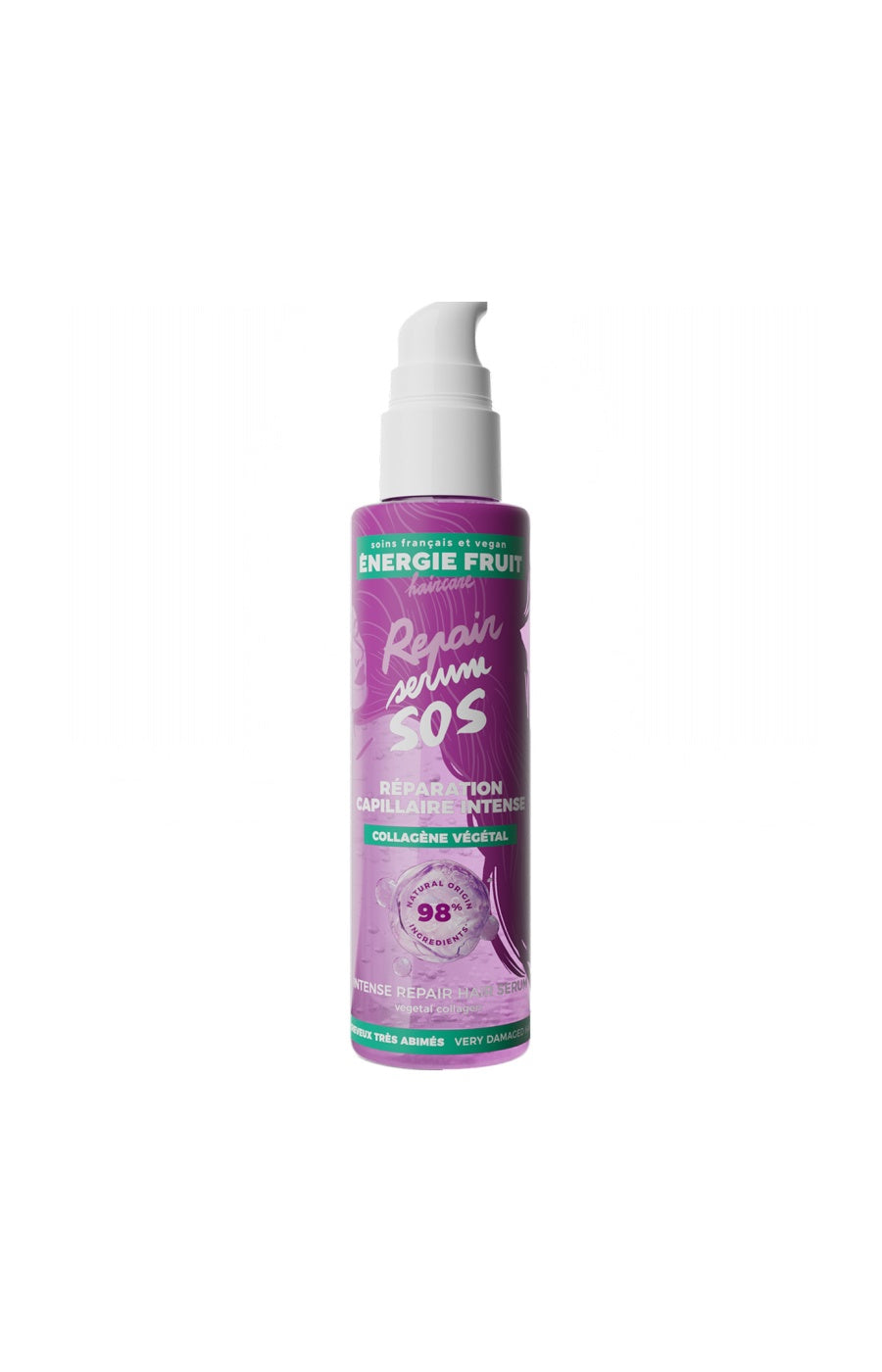 Sérum SOS réparation intense  - Collagène & vitamine B - Cheveux très abîmés - 75 ml