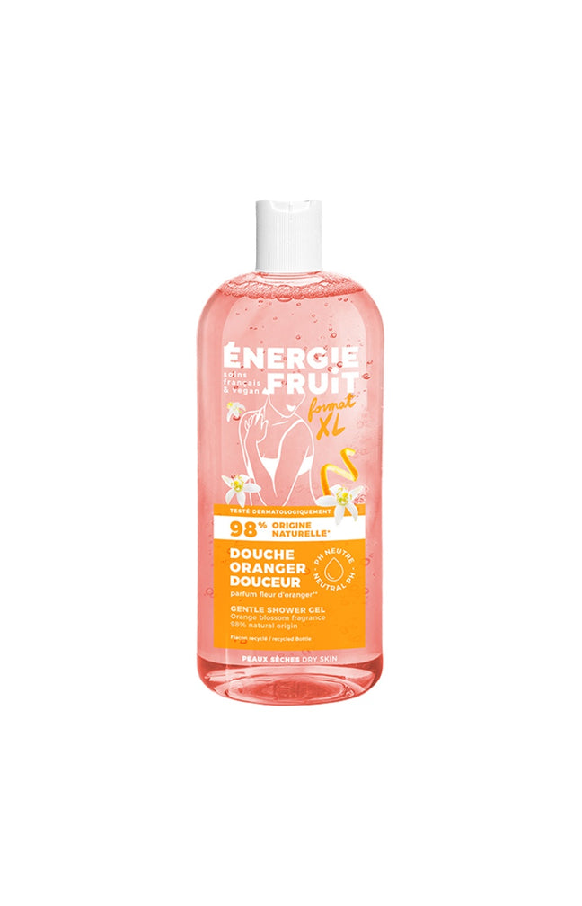 Gels douche hydratants - Fleur d'oranger & huile de lin bio - Peaux sèches - 2 x 500 ml