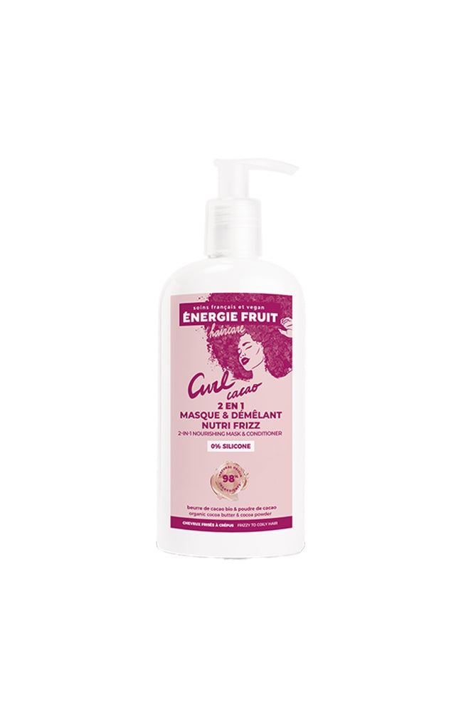 Masque 2-en-1 nutrition intense - Beurre de cacao bio - Cheveux frisés à crépus - 300 ml