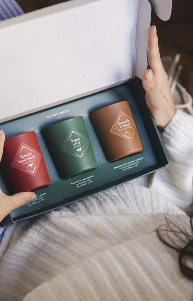 Coffret bougies parfumées - Atelier des merveilles - 3 x 75 g