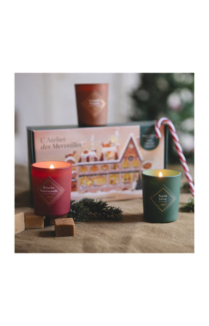 Coffret bougies parfumées - Atelier des merveilles - 3 x 75 g