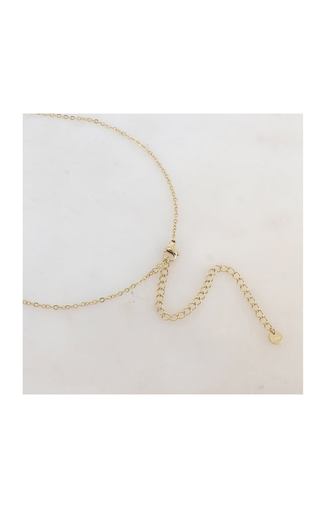 Collier - Acier inoxydable doré & perles de rocaille