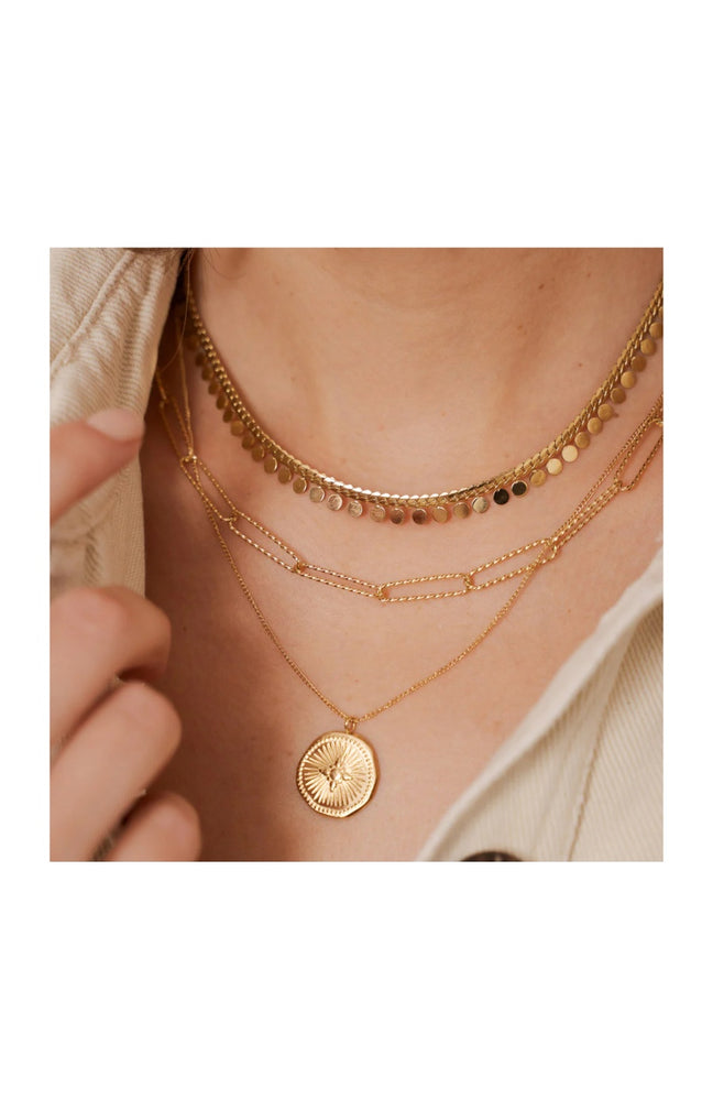 Collier - Acier inoxydable doré