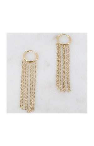 Boucles d'oreilles - Acier inoxydable doré