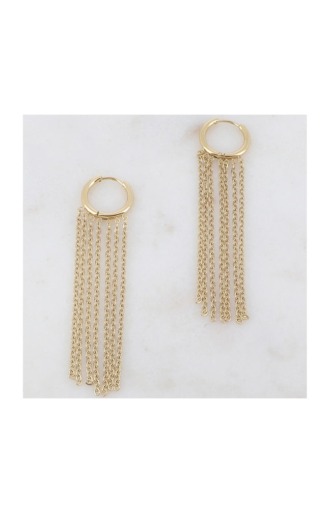Boucles d'oreilles - Acier inoxydable doré
