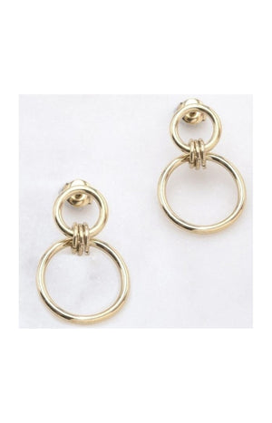 Boucles d'oreilles - Acier inoxydable doré