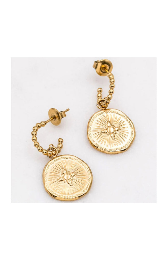 Boucles d'oreilles - Acier inoxydable doré