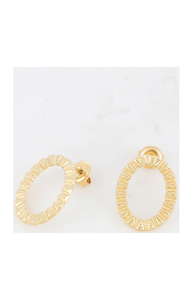 Boucles d'oreilles - Acier inoxydable doré