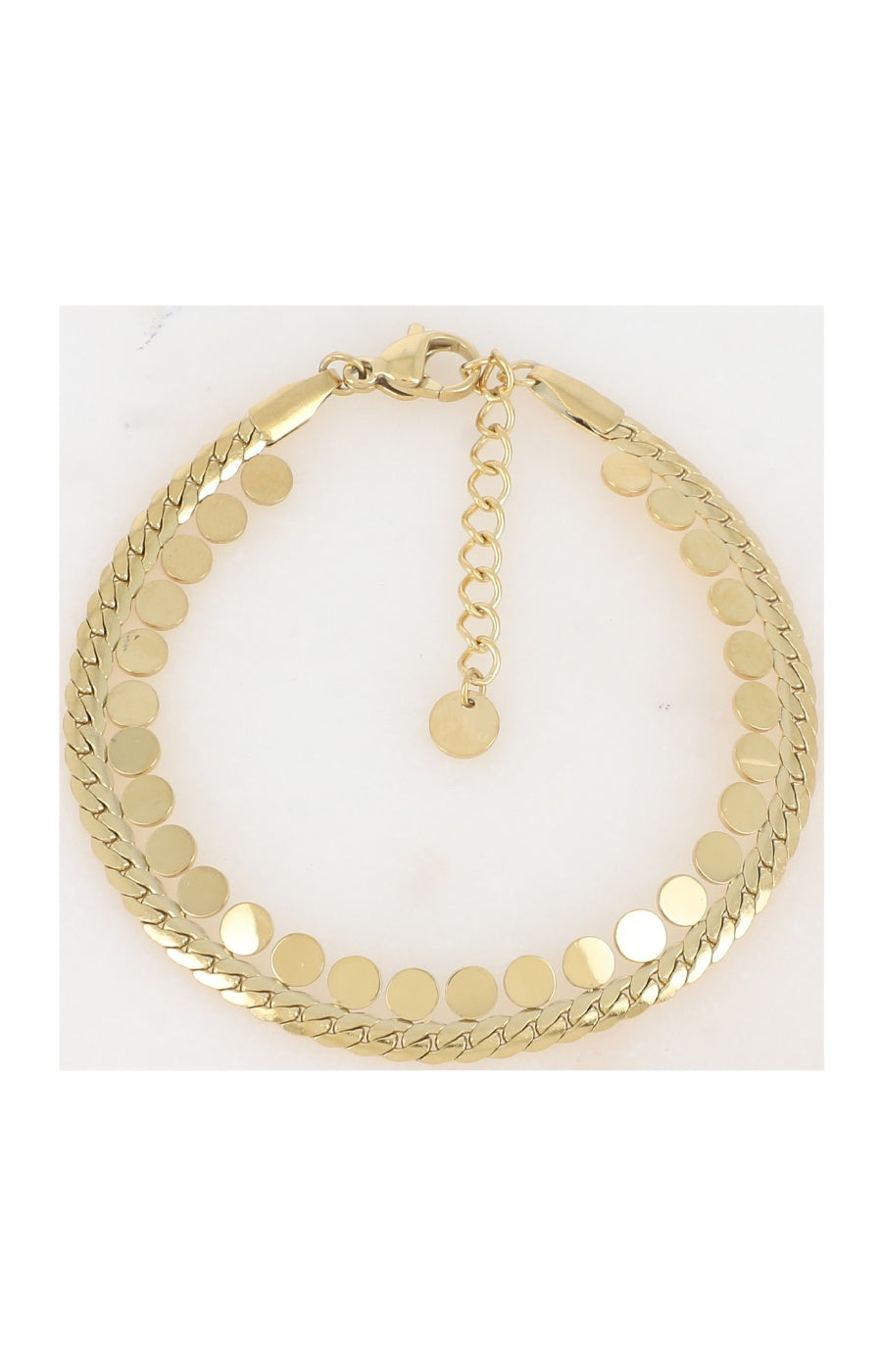 Bracelet - Acier inoxydable doré