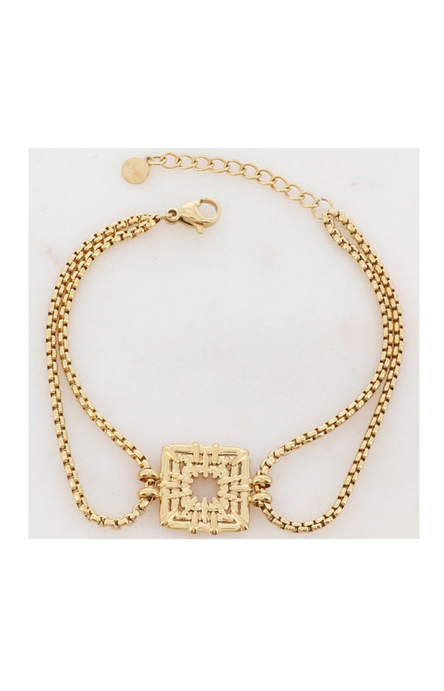 Bracelet - Acier inoxydable doré