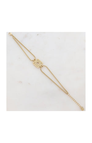 Bracelet - Acier inoxydable doré