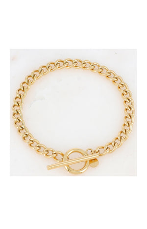 Bracelet - Acier inoxydable doré