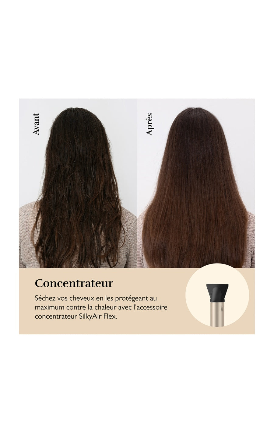 Sèche-cheveux tout-en-1 - 5 embouts - Doré